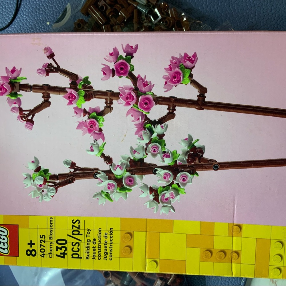 LEGO Pink and White Blossom Tree Art